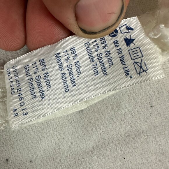 Vassarette 75-177 Underwire Bra 36C/80 Nylon/Spandex White - Picture 6 of 7